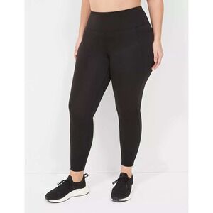 NWT LIVI Soft Lane Bryant Black Athleisure Activewear‎ Leggings Plus Size 18/20